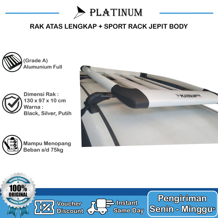 Rak Atas Mobil Platinum / Roof Rack Mobil Platinum Paket Lengkap +Kaki