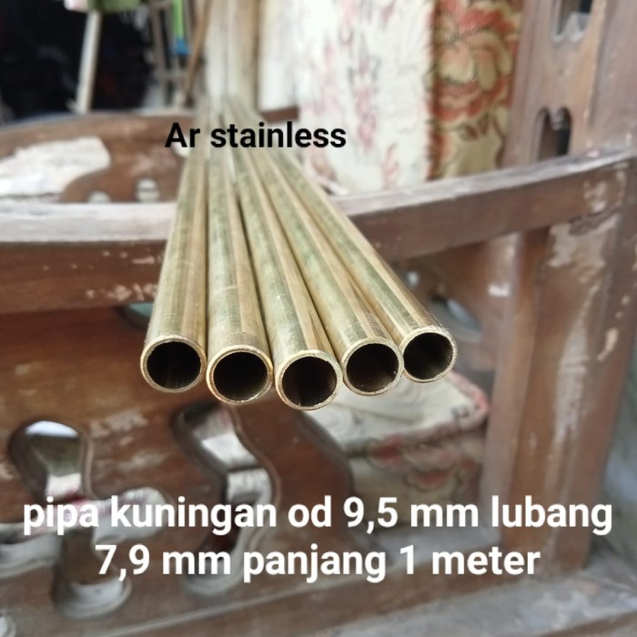 Pipa Kuningan Od 9,5Mm Id 7,9Mm X 1 Meter Restock