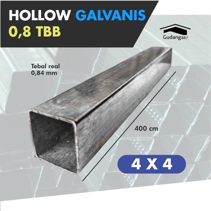 Hollow 4X4 0,8 Mm / Holo / Rangka Hollow Gypsum / Hollow Galvanis Polos Termurah