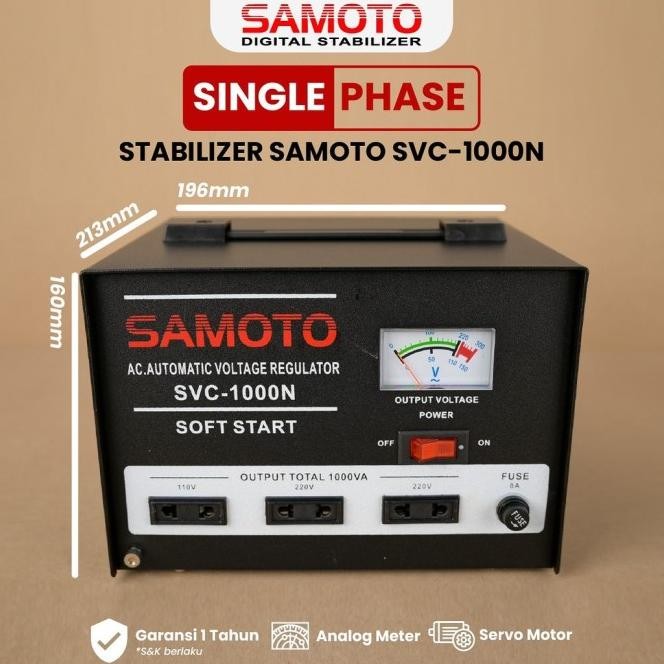 Stabilizer Avr Stavolt Samoto Svc 500Va 1000Va 1500Va 350W 700W 1000W