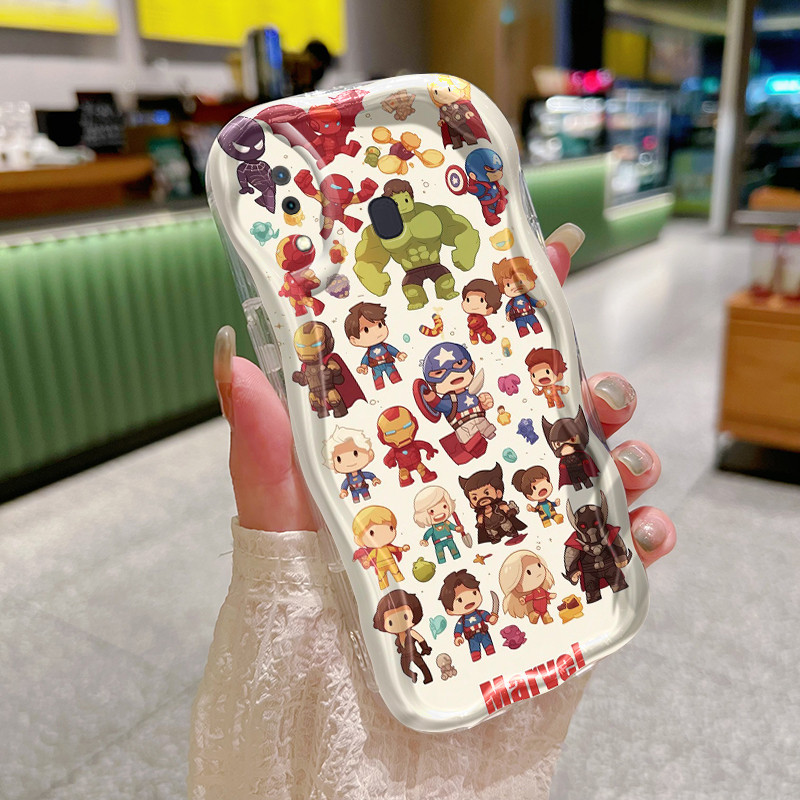 Casing Hp Untuk Samsung Galaxy A30 A20 M10s A31 A32 Case HP casing pelindung Softcase ponsel Marvel'