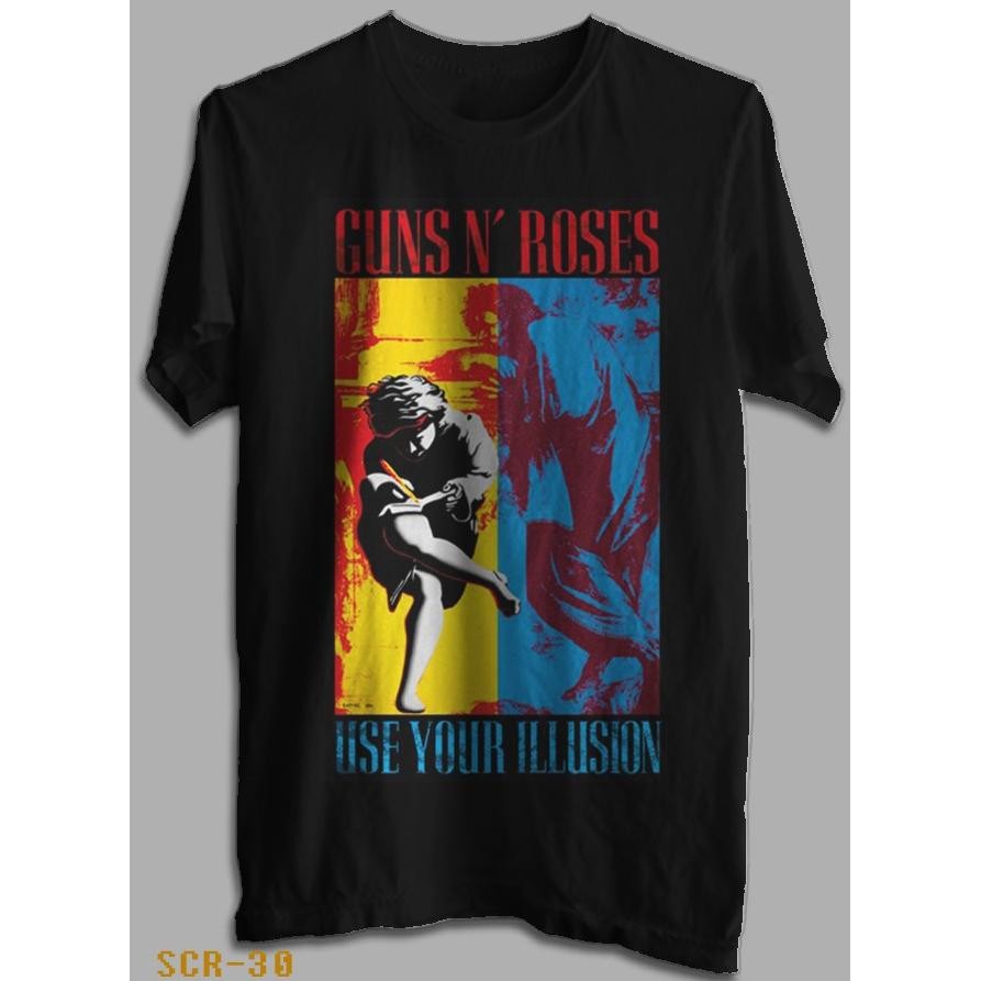 Promo Kaos Guns Roses Gnr T-Shirt Musik Rock Gnr