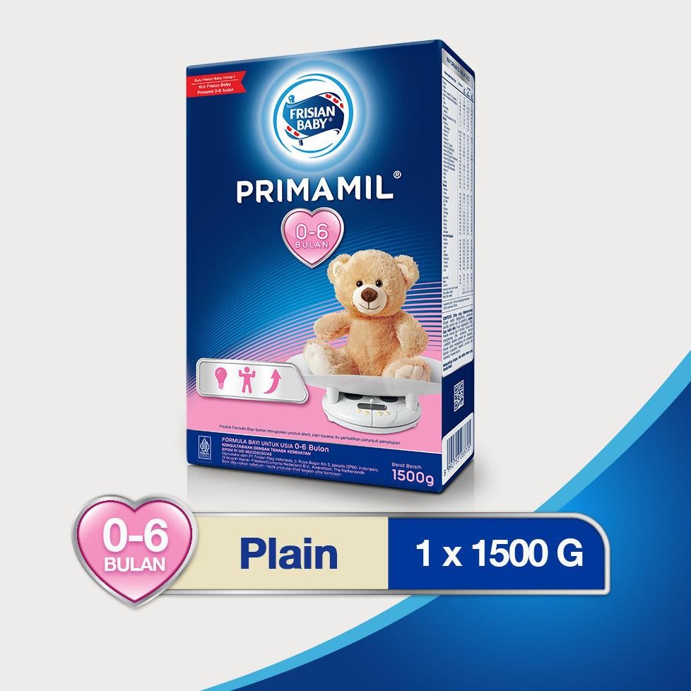 Sale Frisian Flag Baby Primamil 1500 Gr Susu Formula Bayi (0-6 Bulan) - 1 Pcs Promo