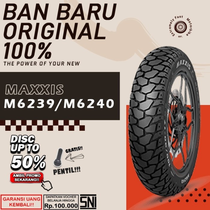 Ban Motor Matic Tubeless Maxxis 6239 6240 Ring 14 Ban Motor Beat Vario Scoopy Tubless Depan Belakang