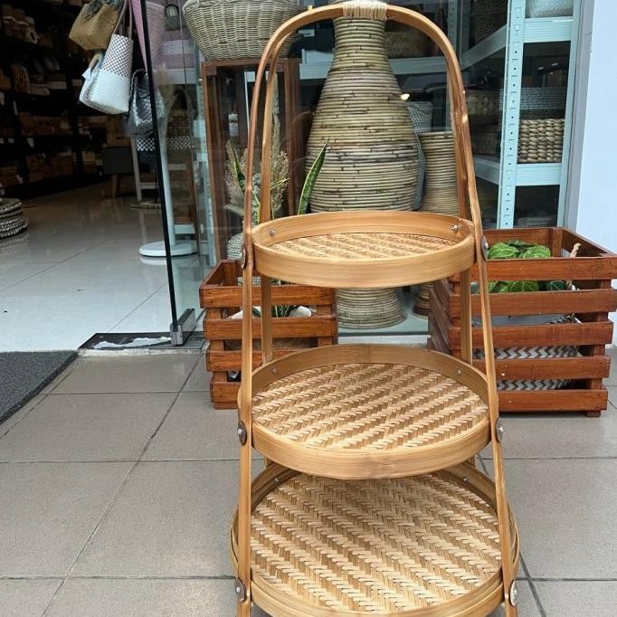 RAK BUMBU DAPUR / TEMPAT BUMBU / RAK BAMBU / RAK BAWANG RB01 PNK