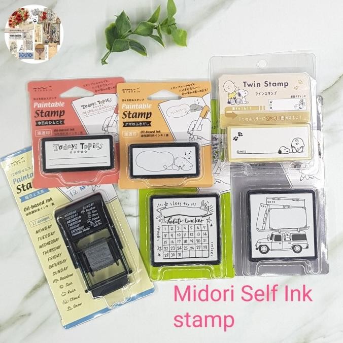 

Sale Midori Self Ink Stamp. Stempel Midori Ori Japan