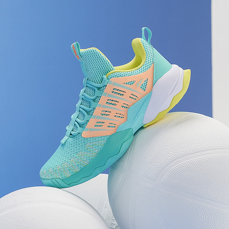 Xtep Jlin Sepatu Basket Pria Mid-Top Rebound Combat Profesional Penyerap Guncangan |34FE4592|