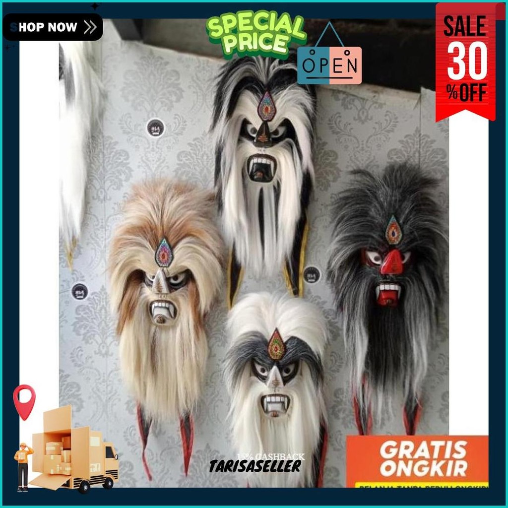 Topeng Ganongan Murah Bujang Ganong Keren Murah Terbaru Sale