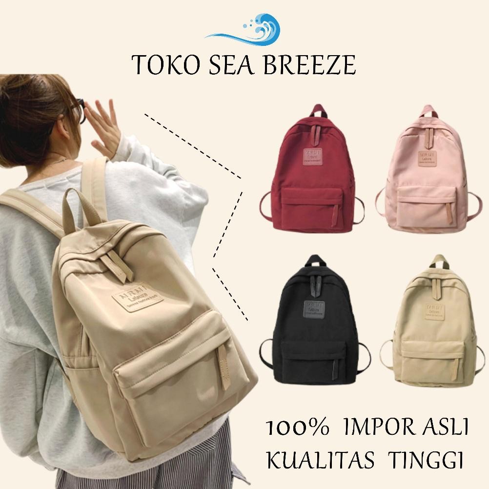 dw-45 Ready COD Tas Ransel Wanita Korean Backpack Polos Baby Bag Baru Tas Ransel eiger Anak Sekolah 