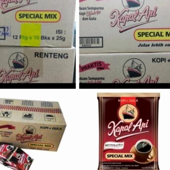 

Kopi Kapal Api Spesial Mix 1 Dus / Karton / 12 Renceng isi 120 sachet