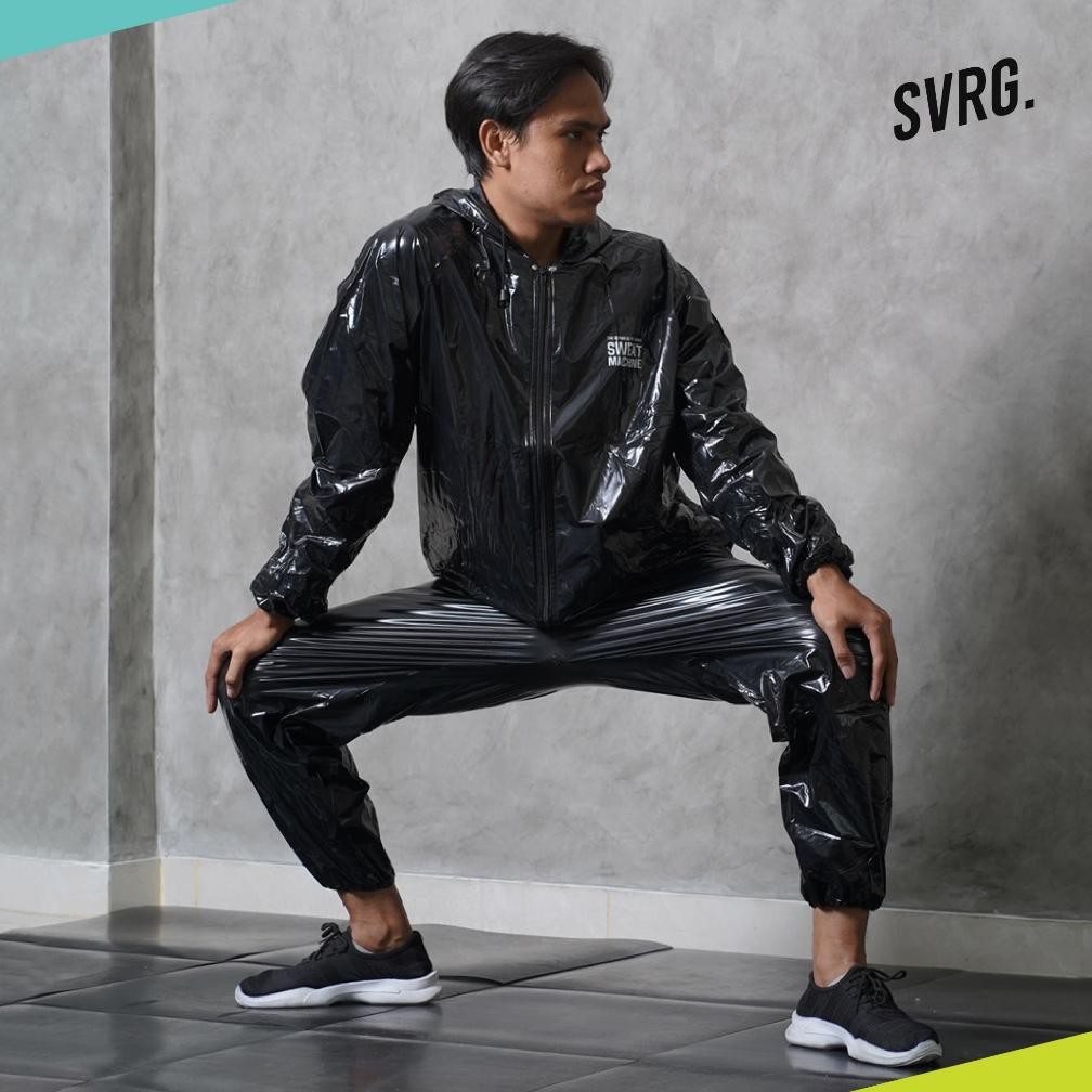 ORIGINAL SVRG Sauna Suit | Setelan Jaket Olahraga Sport Unisex Pria Wanita hj-54