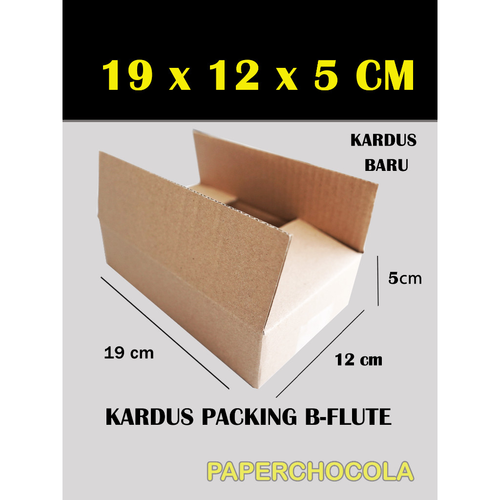 

KARDUS PACKING 19X12X5 cm/PACKING ONLINE/BOX KARTON CORUGATED B-FLUTE