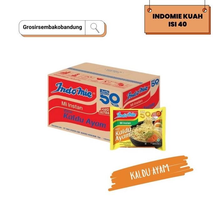 

INDOMIE MIE INSTANT KALDU AYAM PCK 75g - 1 Dus - Kota Bandung