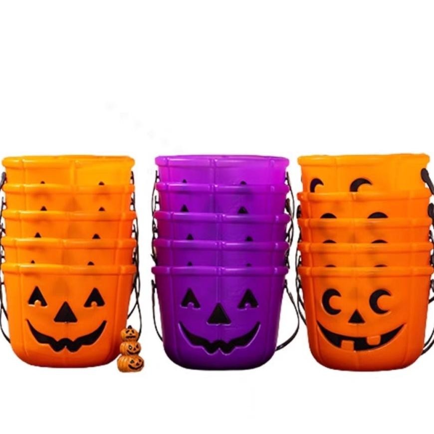 

opi Pumpkin Candy Bucket Stackable Keranjang Permen Halloween Trick Treat TERLARIS