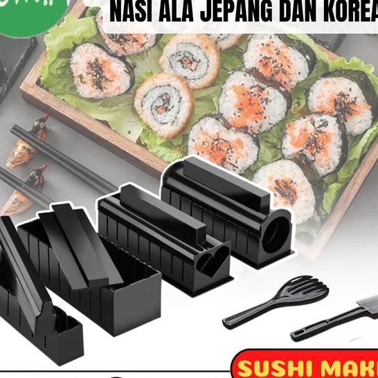 Sushi Maker Kit Alat Cetakan Kimbab Cetak Nasi Makanan Jepang Korea