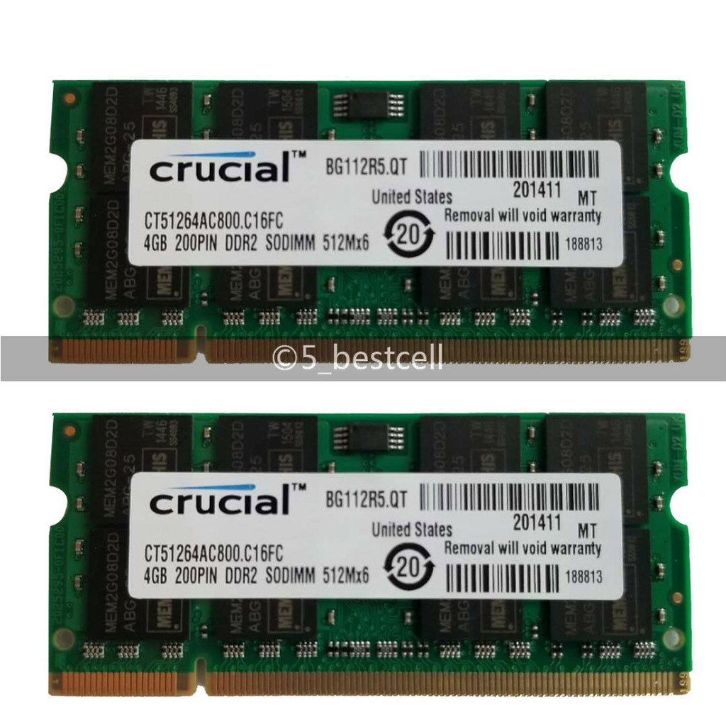 Penting 4GB/8GB 2Rx8 8GB =(4GBx2) 4GB =(1x4GB) DDR2 PC2-6400 DDR2 800 MHz DDR2 800Mhz 200pin 1.8V La