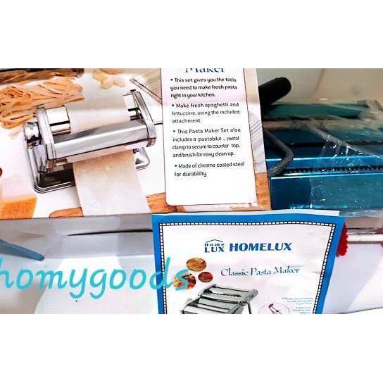 Shule Homelux Nagako Gilingan E Pasta Maker Atlas Ampia