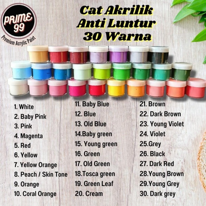 

promo! CAT AKRILIK , CAT SEPATU, CAT KANVAS, CAT JEANS, CAT KAIN, TAS, TOPI