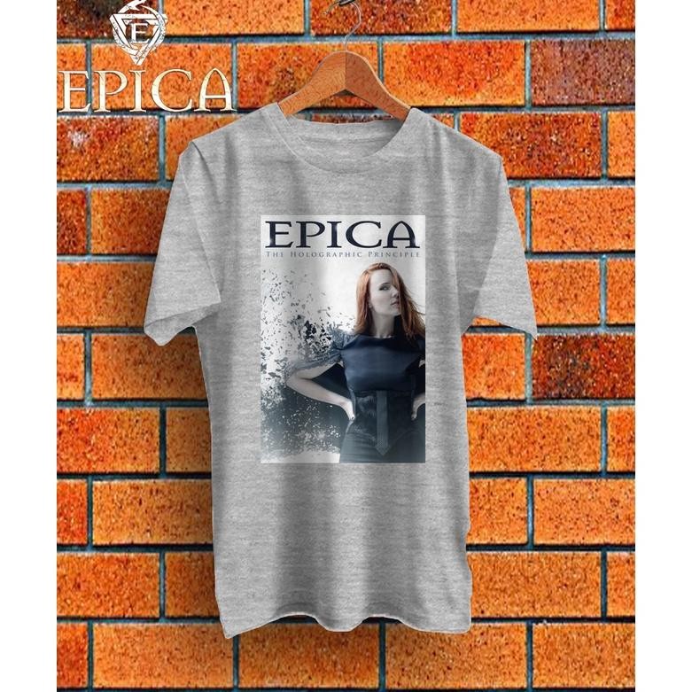 Promo Kaos Band Epica T-Shirt Musik Rock Epica