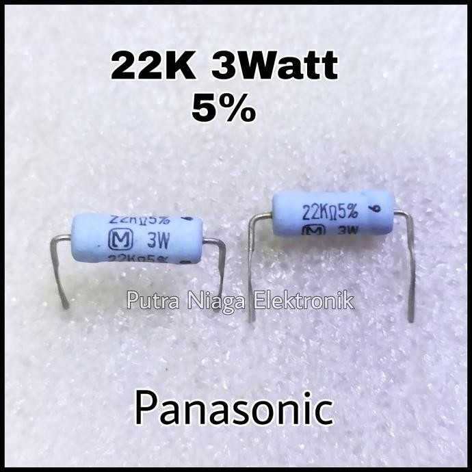 Update Resistor Biru 22K 3Watt Panasonic 22K 3 Watt Original putr4n