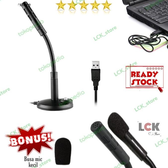 microphone dekstop usb - mikrofon komputer laptop notebook PC - mic PC