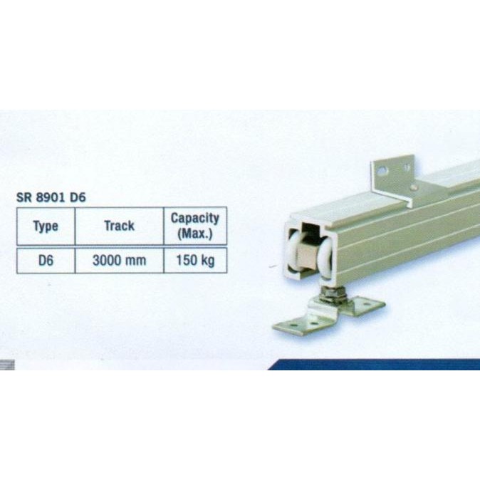 [ Rd ] Set Pintu Sliding Dekkson 300 Cm D6 Sliding Rail Sr 8901 Dekkson D6