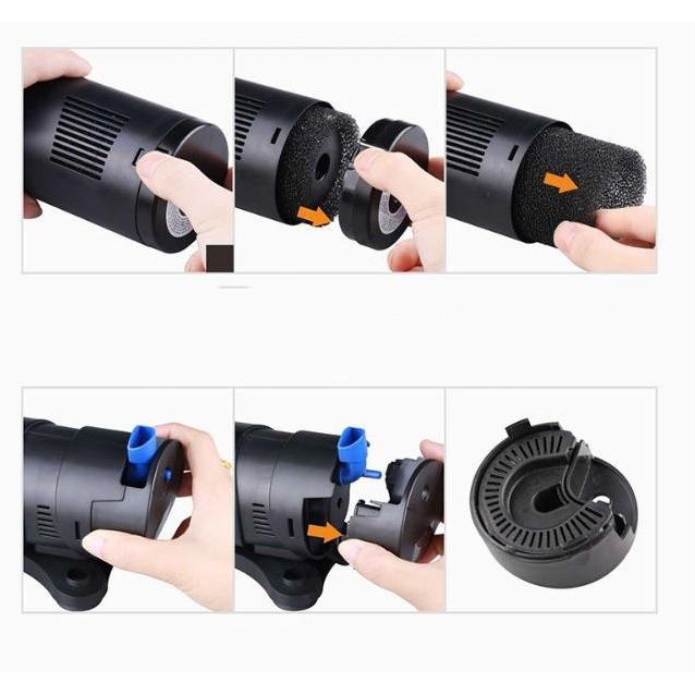 Sunsun Cup Pompa Filter Uv Aquarium Lampu Uv Aquarium Internal