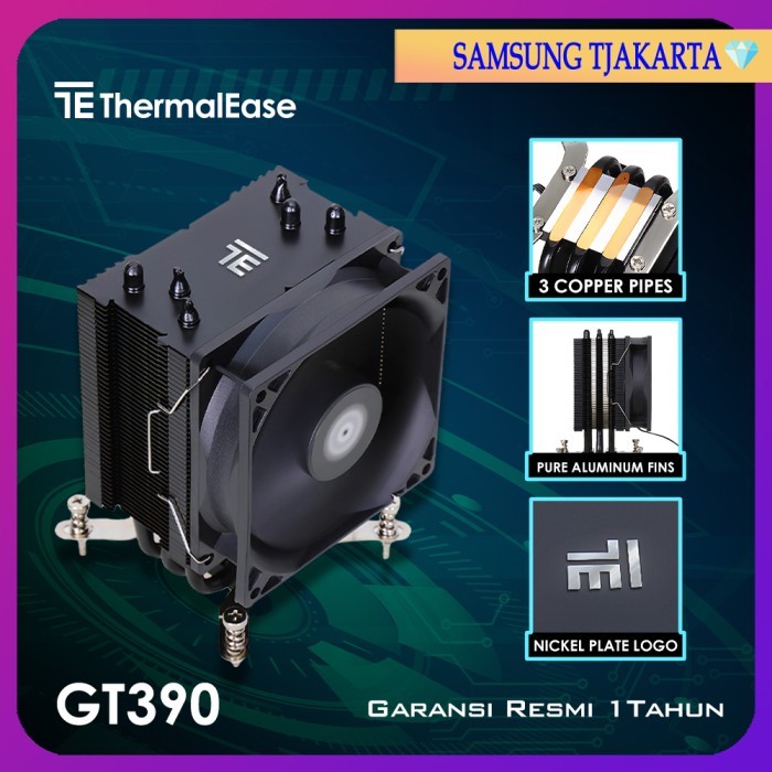 Banyak Dicari Thermalease Gt390 Cpu Air Cooler Fan Single Tower 3 Heatpipe Kyo Group Hsf Fan Air