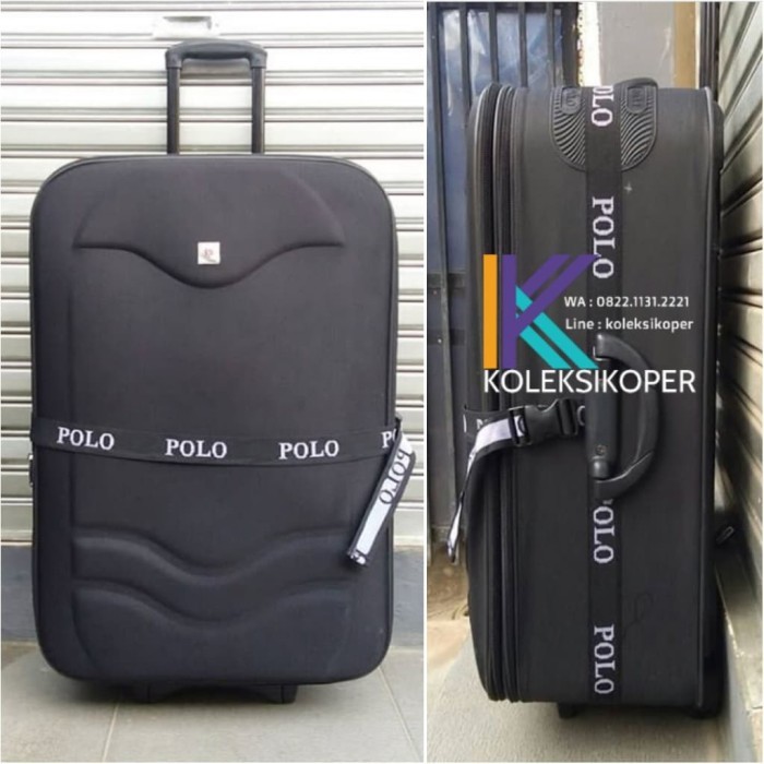 Tas Koper Kanvas Polo Classic Original Roda 2 ukuran besar 28 inch