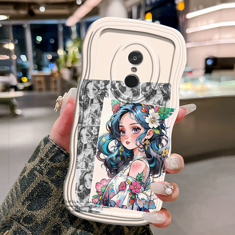Casing Hp Untuk Xiaomi Redmi Note 4 Note 4X Note 4 Pro Case Casing Softcase bunga perempuan pelindun