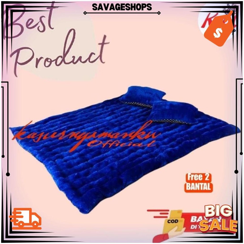 Kasur Gender Bulu Rasfur 2 Bantal // Kasur Lantai Bulu Jumbo // Kasur Bulu Rasfur // Kasur Lantai Bu
