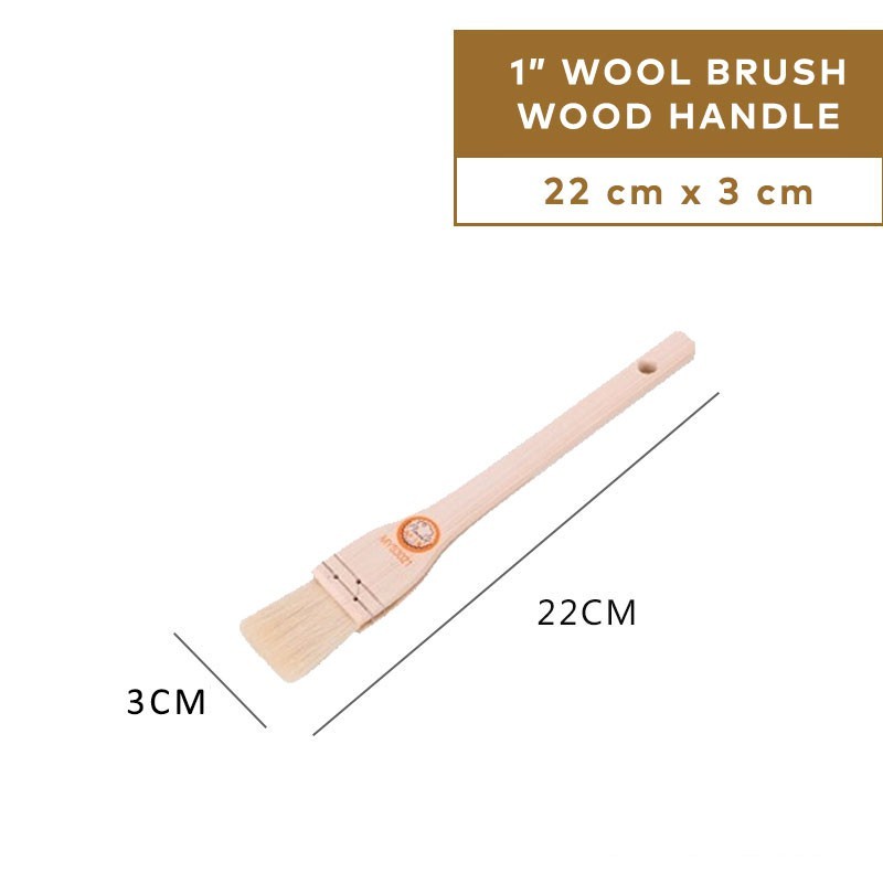 

Kuas Roti Wool Brush Wood Handle