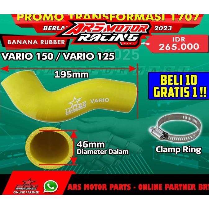 Velocity Vario 125 150 Brt - Velocity Banana Brt Vario 125 150 New