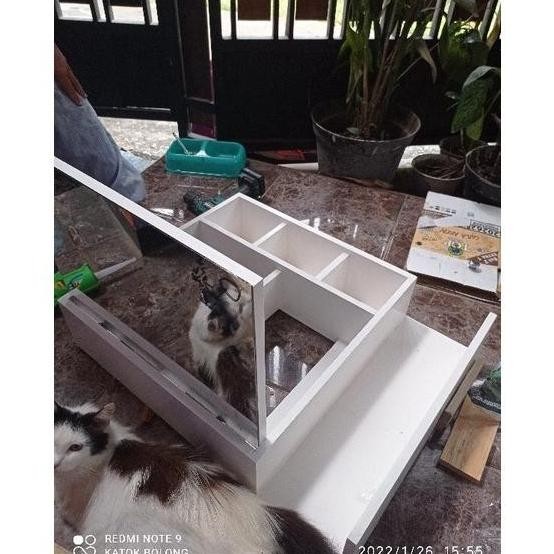 Almari Lemari Cermin Kaca Kamar Mandi Wall Mirror Cabinet