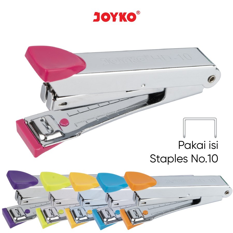 

JOYKO Stapler HD-10 / Stepler Steples Jepretan HD 10 6 Warna 1 pcs