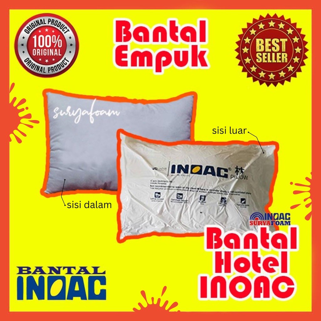 Bantal hotel INOAC asli 100% silicon