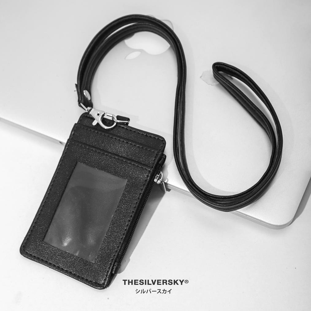 

TERLARIS Thesilversky Lanyard Name Tag ID Card Kulit Premium fth-56