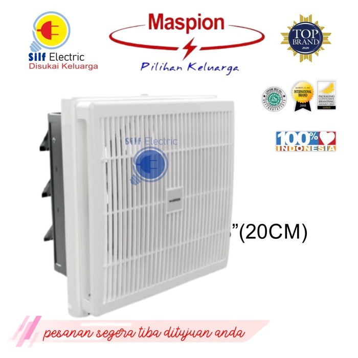 Maspion Exhaust Fan Mv-200 Nex Wall Exhaust/Hexos/Heksos