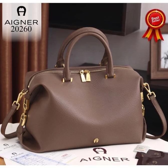 AIGNER ROMA 20260 HANDTASCHE GENERBTES/ TAS BRANDED WANITA BATAM SLING BAG SELEMPANG TAS LUCU UNIK G