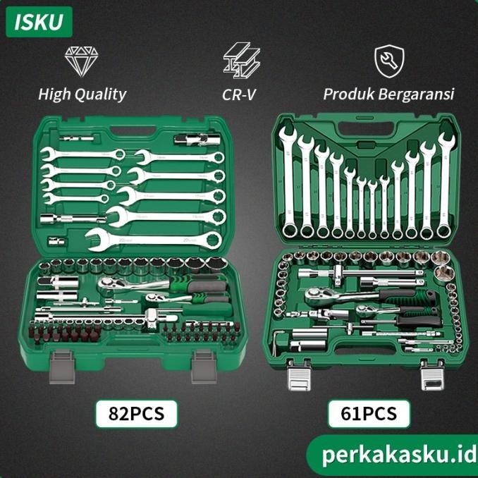 ISKU Tool Kit Set Kunci Sok Set Shocket Set CR-V Toolkit Lengkap