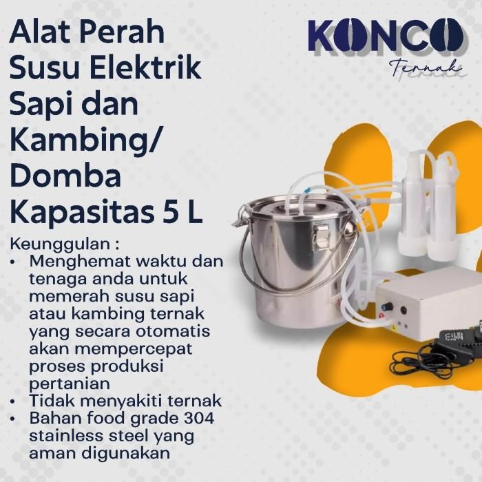 

Perah Susu Hewan Ternak Kambing Domba Sapi Kapasitas 5L Murah Hewan
