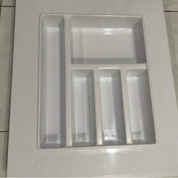 Tempat Sendok Laci Putih / Sekat Laci / Sendok Garpu Kitchen Set