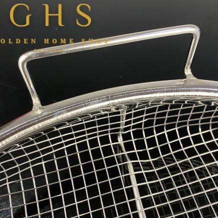 Saringan Tirisan Bulat Stainless | Wadah Tirisan Gorengan Tebal