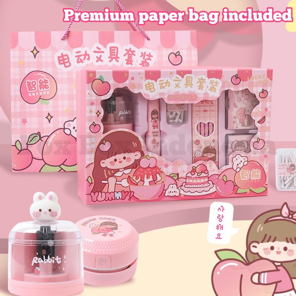 

TERLARIS [PROMO TERBARU] Jurnal dan Set Alat Tulis Elektrik - Journal Stationary Set - Set Elektrik Stationery Otomatis - Serutan Pensil Penghapus Washi Tape Lucu - Fox Box Indonesia dg-78