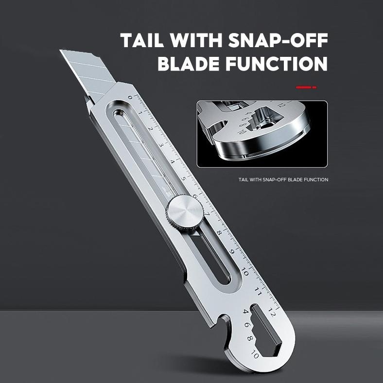 

Promo 10 Blades6 In1 Cutter Pisau 18Mm Multifungsi Cutter Besi Stainless Besar 10Pc Pisau Set Cutter Pisau Pemotong Kertas 10.10