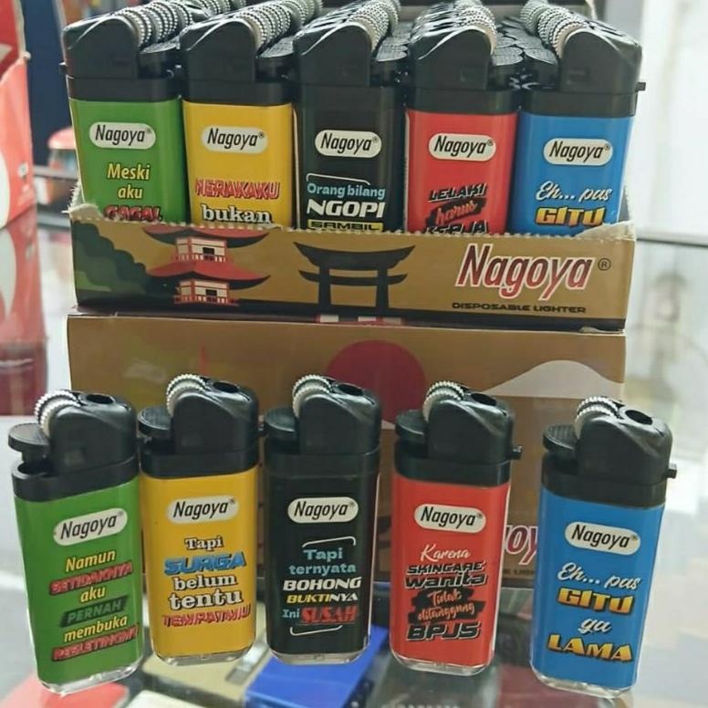 Korek api roda NAGOYA  MINI KATA LUCU KEREN  / korek api / pemantik