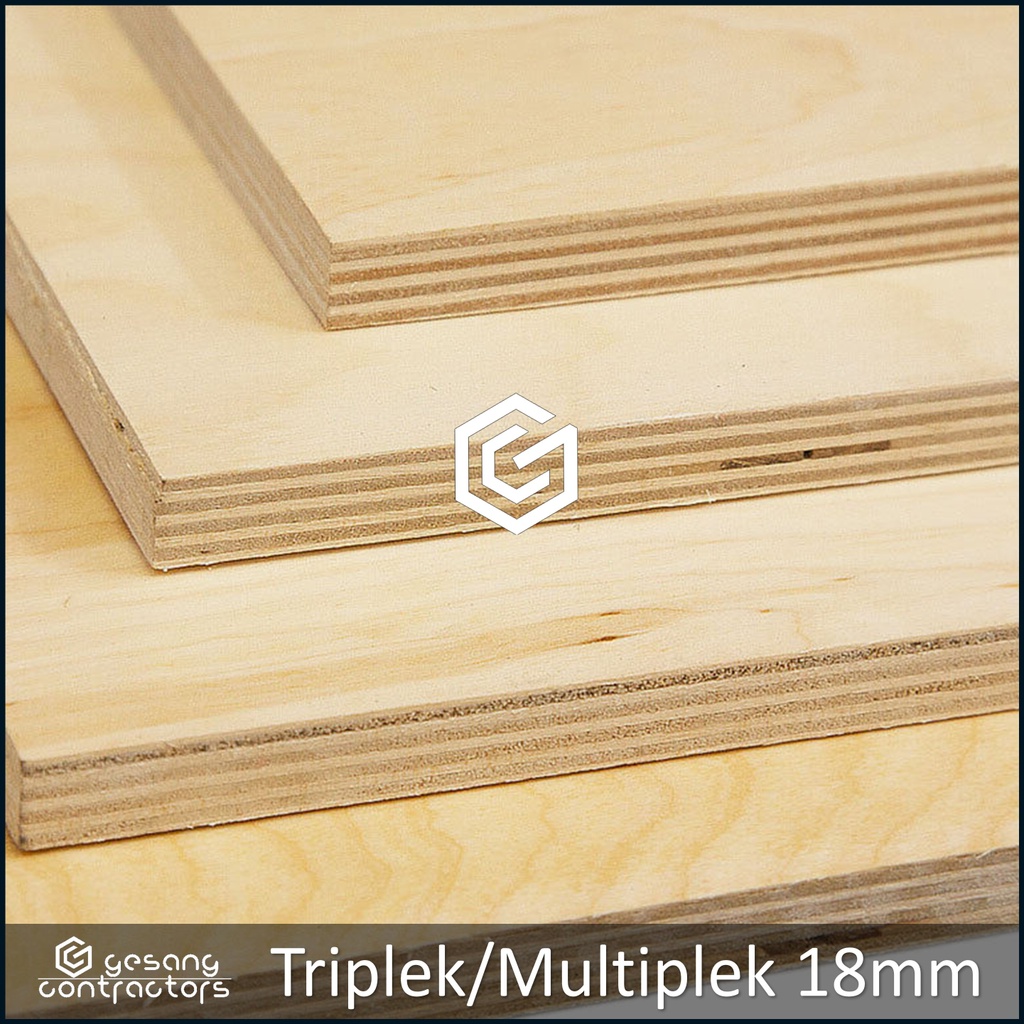 Triplek 18mm 10x220 cm | ISI 2 LEMBAR | Multiplek 18 mm 220x10 cm | MC Uty Grade A