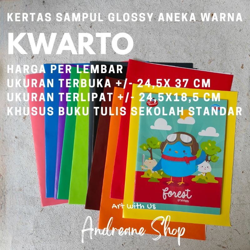 

Kertas Sampul Kwarto /A5 GLOSSY