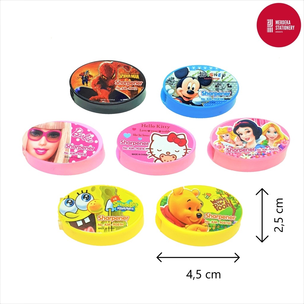 

Rautan/Serutan/Orotan Pensil/Pencil Murah Sharpener Plastik/Plastic Oval KM-9081