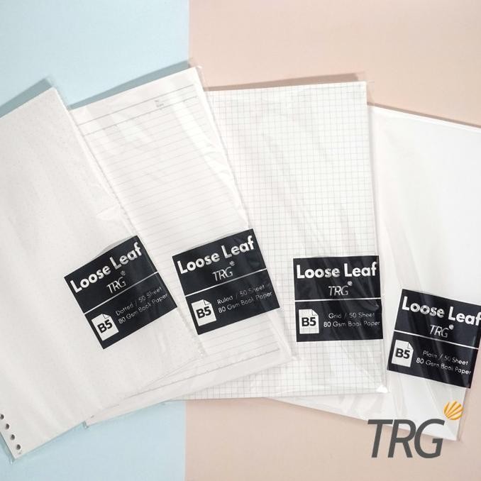 

TRG - Isi Loose Leaf Book Paper B5 TRG - Refill Binder Bookpaper Dotted Grid Plain B5 TRG
